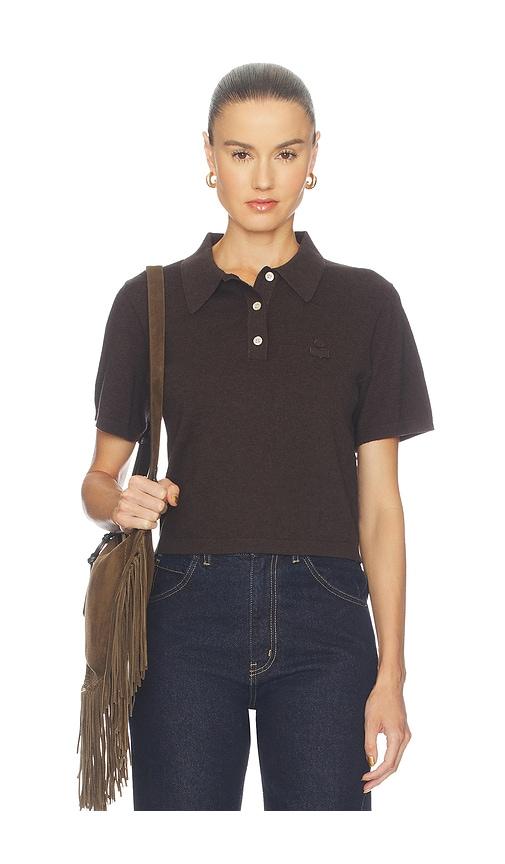 isabel marant etoile althea top in brown. - size 34/2 (also in 36/4, 38/6, 40/8, 42/10)