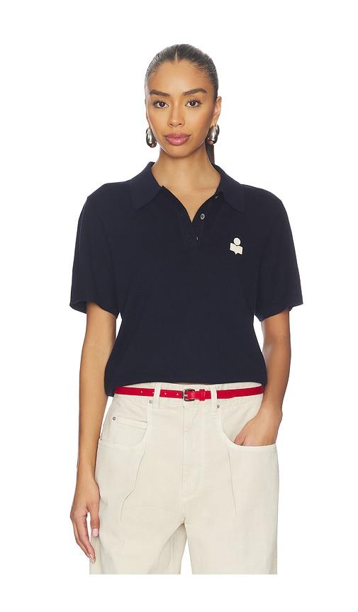 isabel marant etoile althea top in navy. - size 38/6 (also in 40/8, 42/10, 44/12)