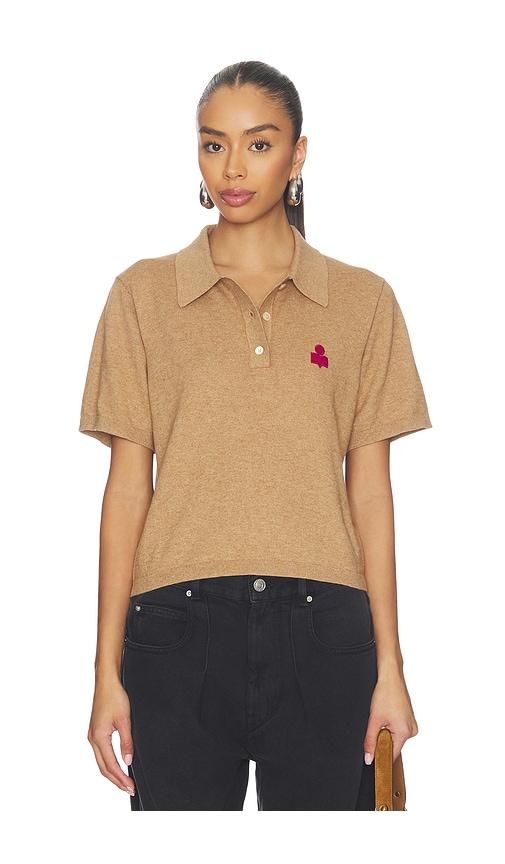 isabel marant etoile althea top in tan. - size 36/4 (also in 38/6, 40/8, 42/10, 44/12)