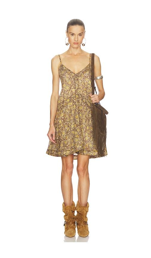 isabel marant etoile danielle dress in brown. - size 38/6 (also in 40/8, 42/10, 44/12)