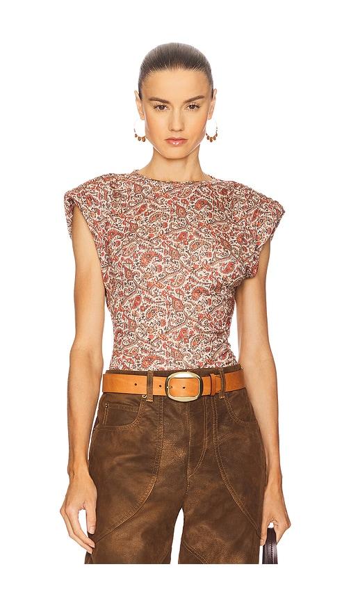 isabel marant etoile devani top in rust. - size 34/2 (also in 40/8)