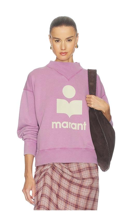 isabel marant etoile moby sweatshirt in purple. - size 34/2 (also in 38/6, 36/4, 40/8, 42/10)