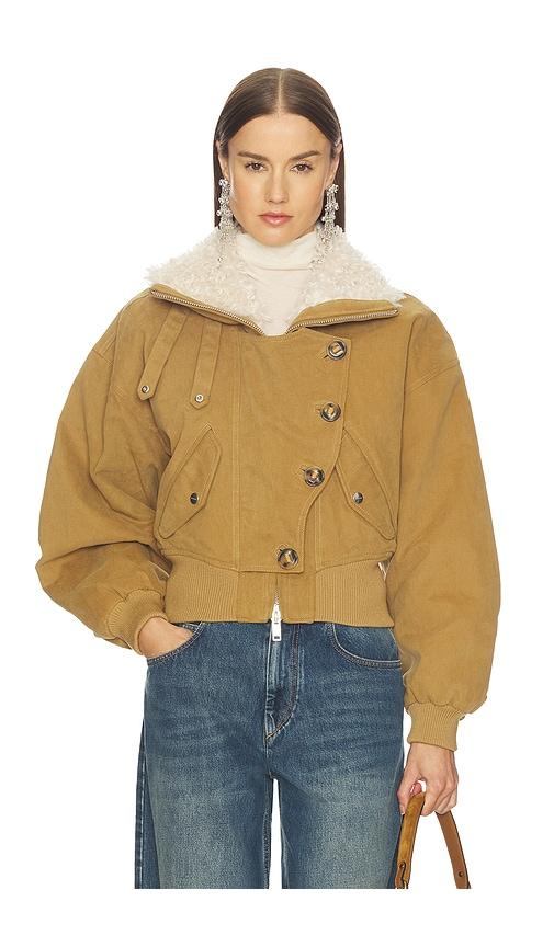 isabel marant etoile oana jacket in brown. - size 38/6 (also in 42/10)