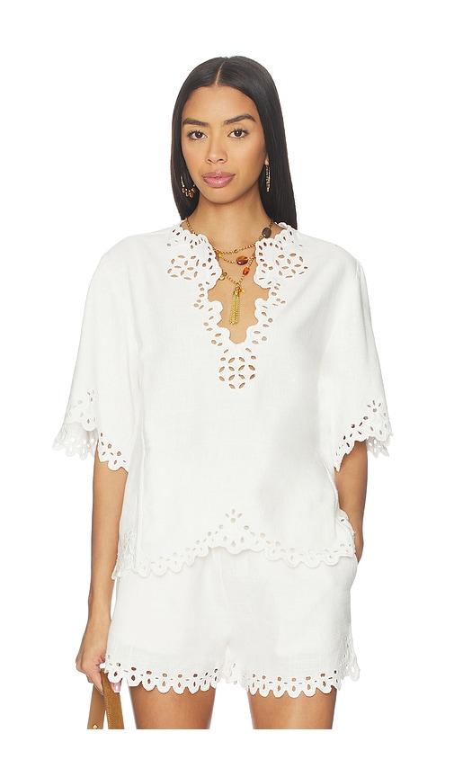 isabel marant etoile shana top in white. - size 38/6 (also in 40/8)