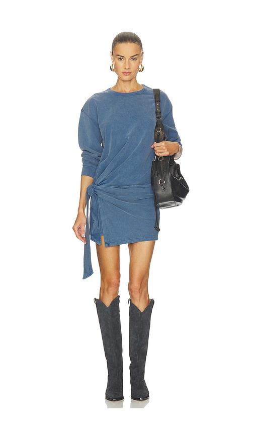 isabel marant etoile zae dress in blue. - size 34/2 (also in 36/4, 38/6)