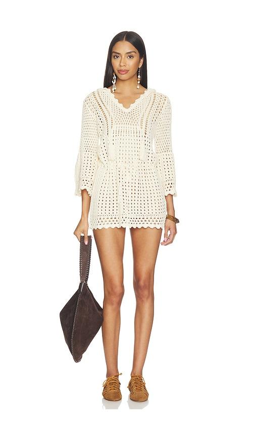 isabel marant etoile zelnie dress in cream. - size 34/2 (also in 36/4, 40/8, 42/10)