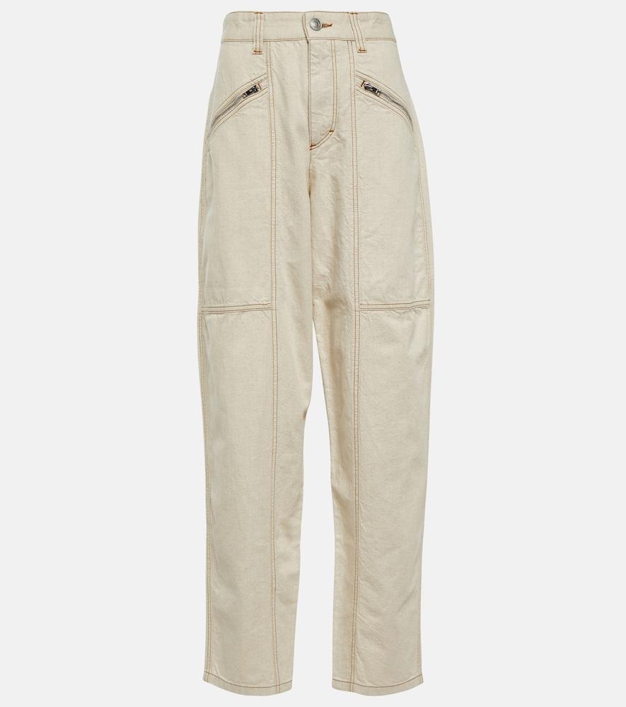 isabel marant fanny barrel-leg jeans