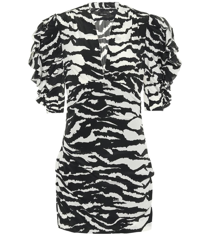 isabel marant farah animal-print minidress