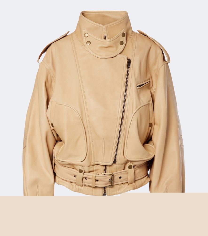 isabel marant farza leather jacket