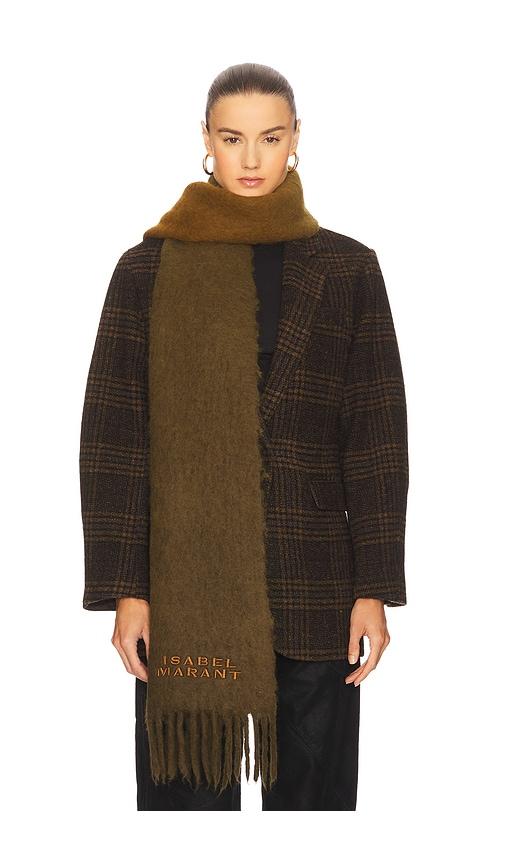 isabel marant firna scarf in tan.