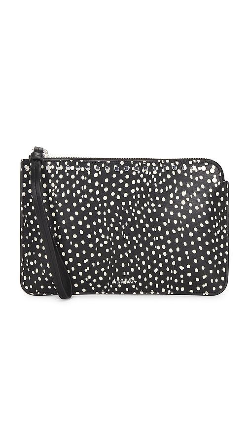 isabel marant flat pouch in black.