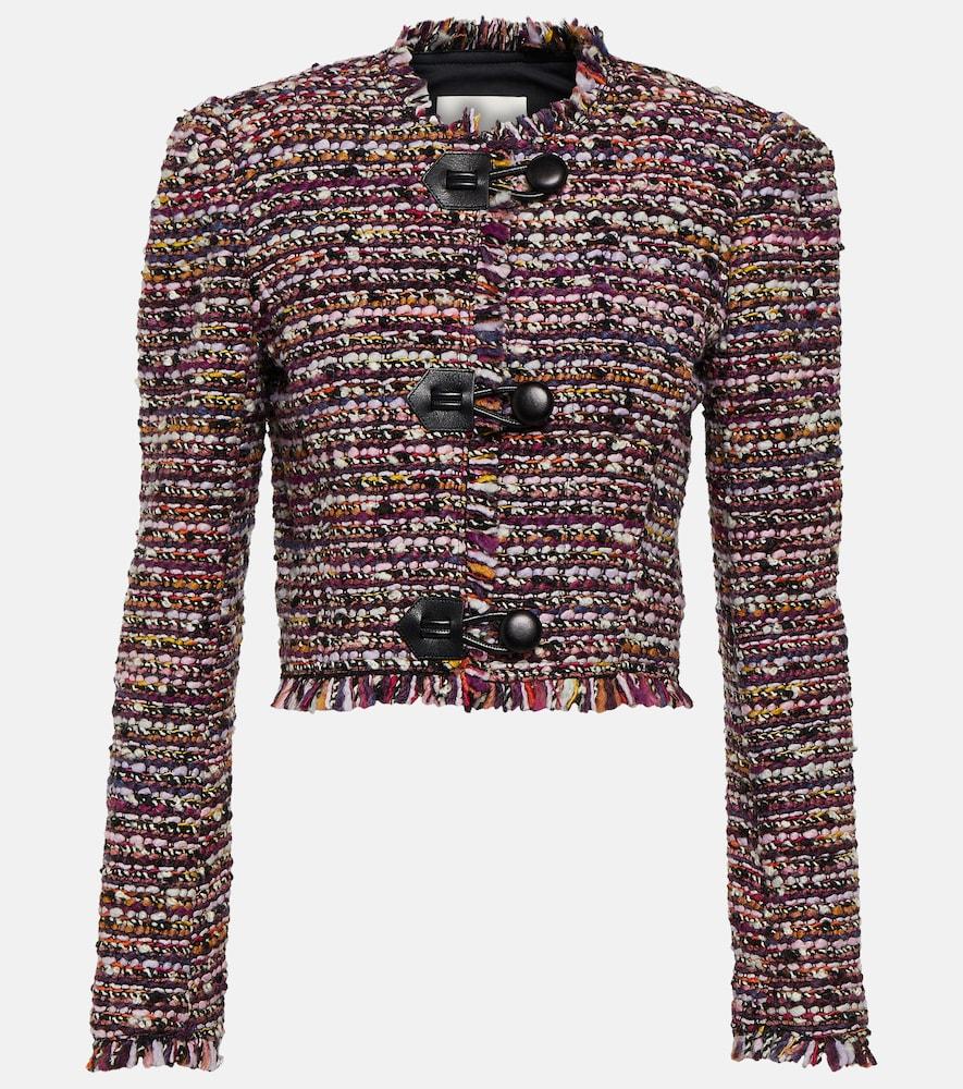 isabel marant gradilia cropped wool-blend jacket
