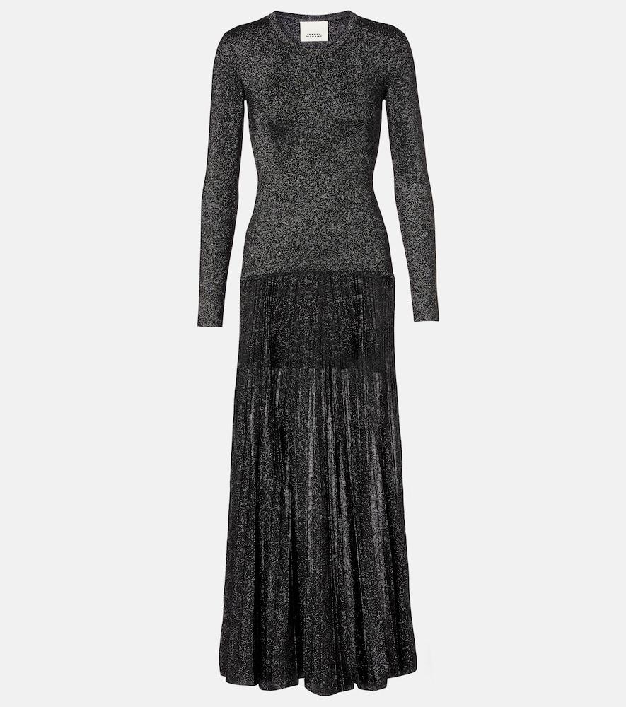 isabel marant guetty pleated maxi dress