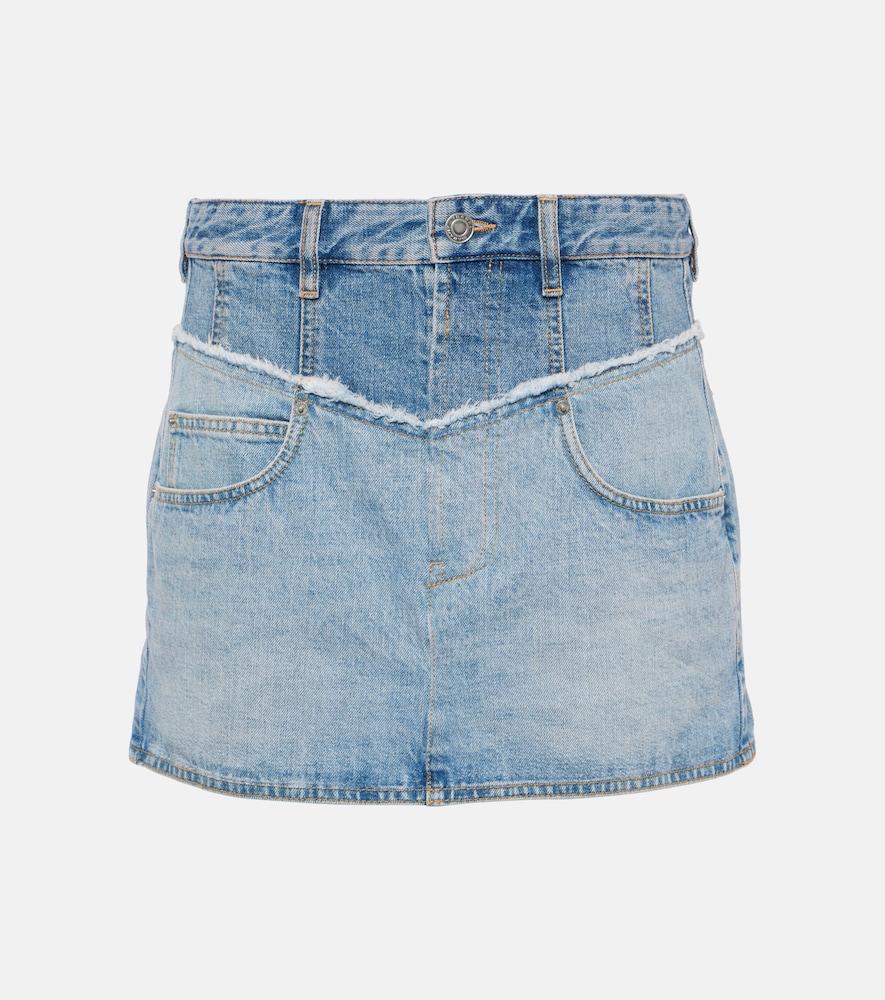 isabel marant high-rise denim miniskirt
