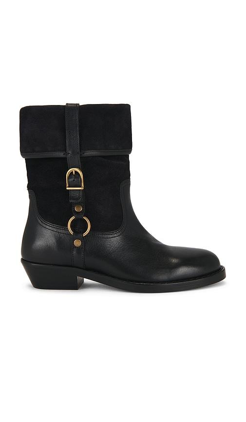 isabel marant ildra buckle boot in black. - size 38 (also in 39)