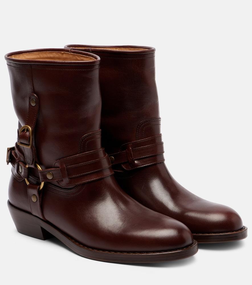isabel marant ildred 35 leather ankle boots