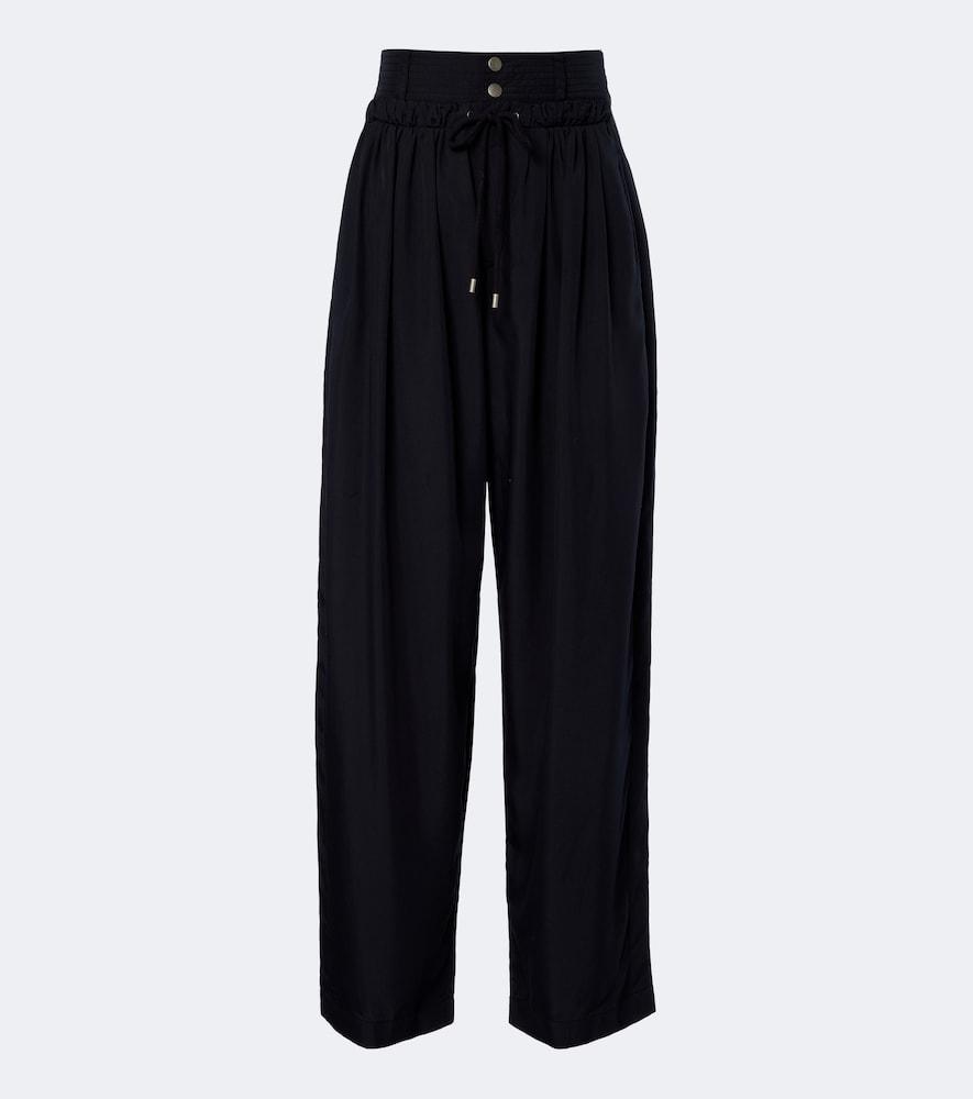 isabel marant inaya layered wide-leg pants