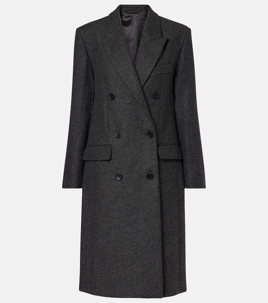 isabel marant irene double-breasted virgin wool coat