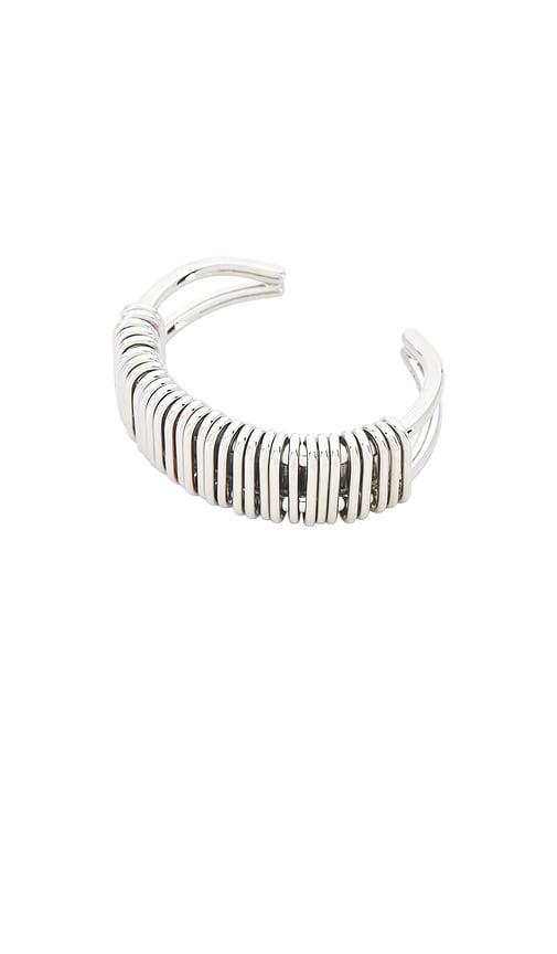 isabel marant ivy bangle in metallic silver. - size l (also in m)