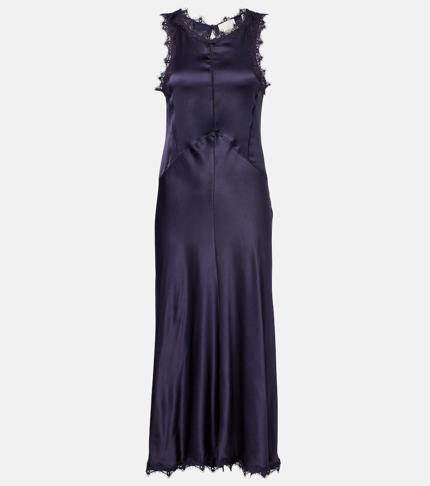 isabel marant jadelia silk-blend satin midi dress