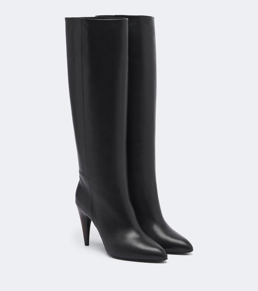 isabel marant jany leather knee-high boots