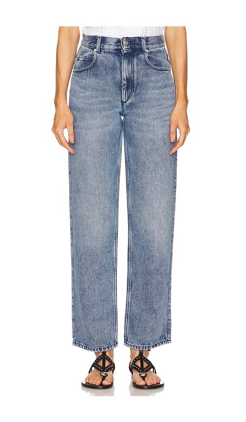 isabel marant jenny wide leg in denim-medium. - size 34/2 (also in 38/6)