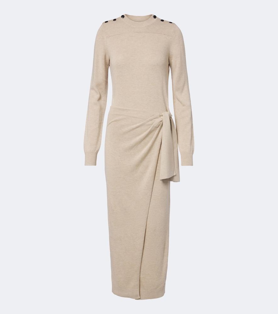 isabel marant jozira draped sweater dress