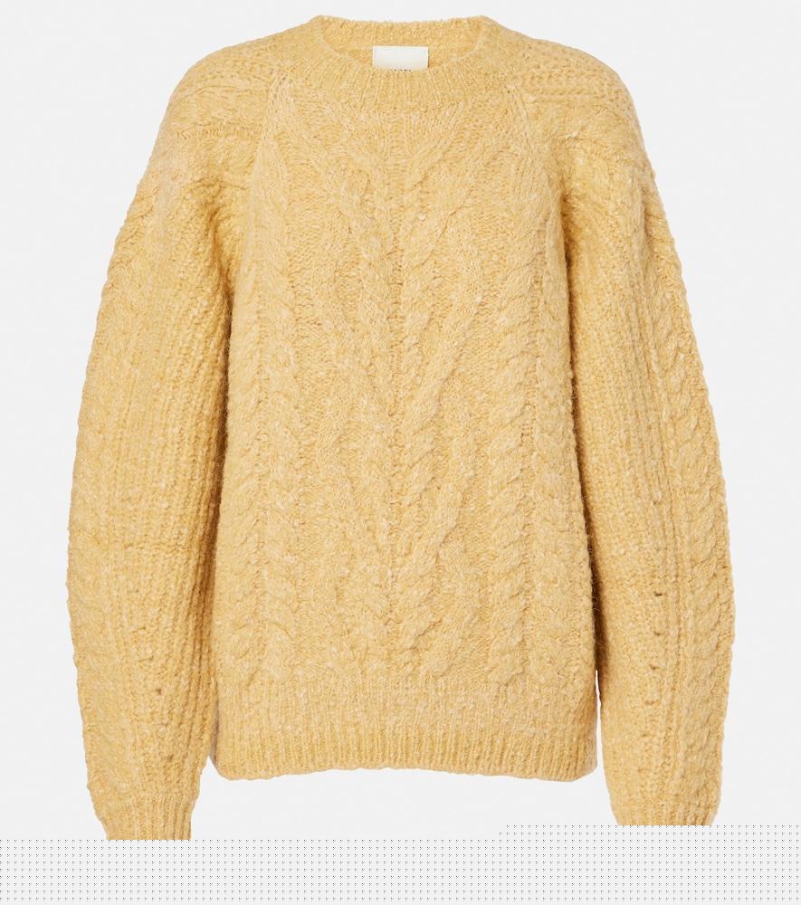 isabel marant kallie cable-knit sweater