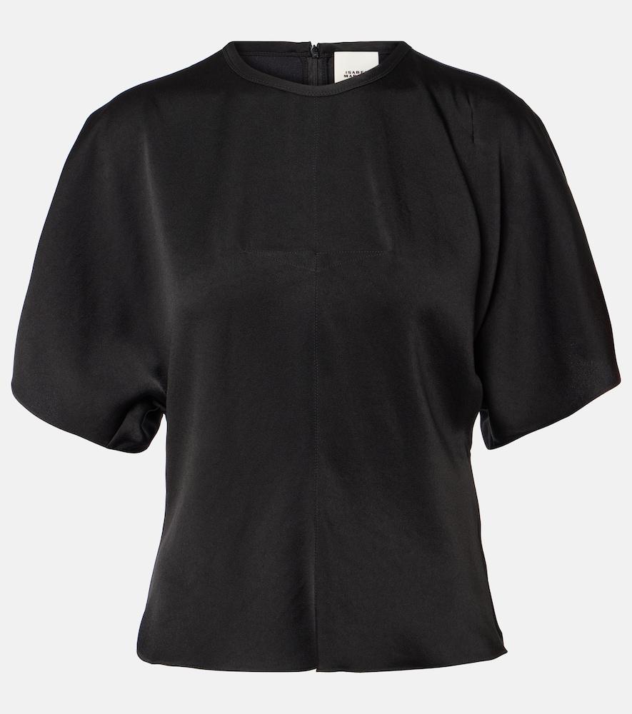 isabel marant karlita satin top