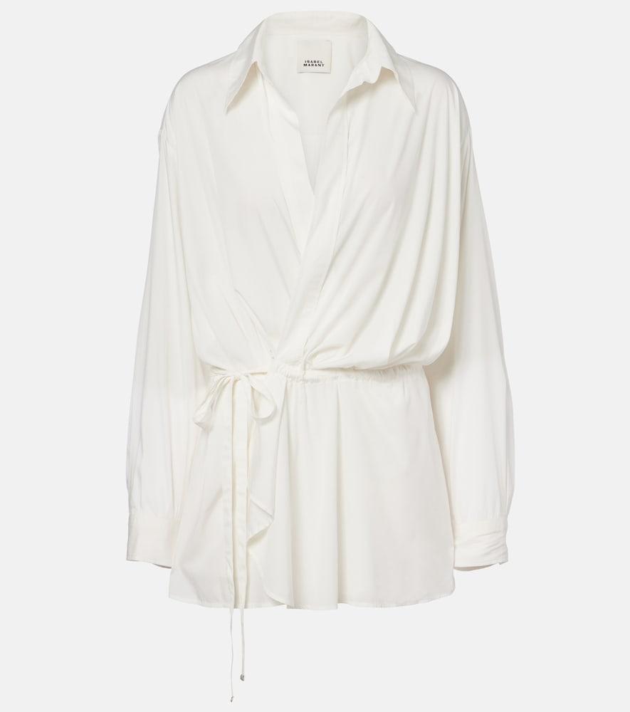 isabel marant keren satin blouse
