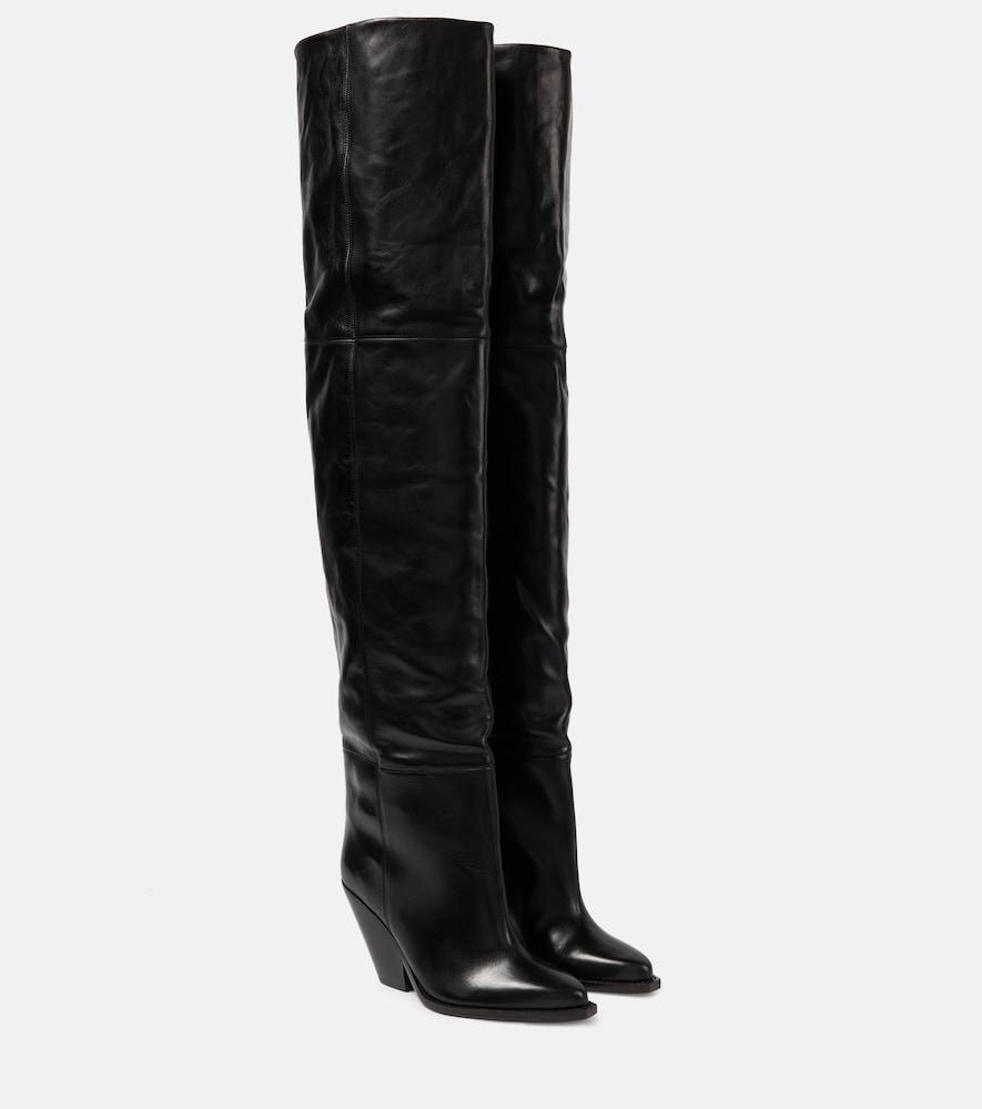 isabel marant knee-high leather boots