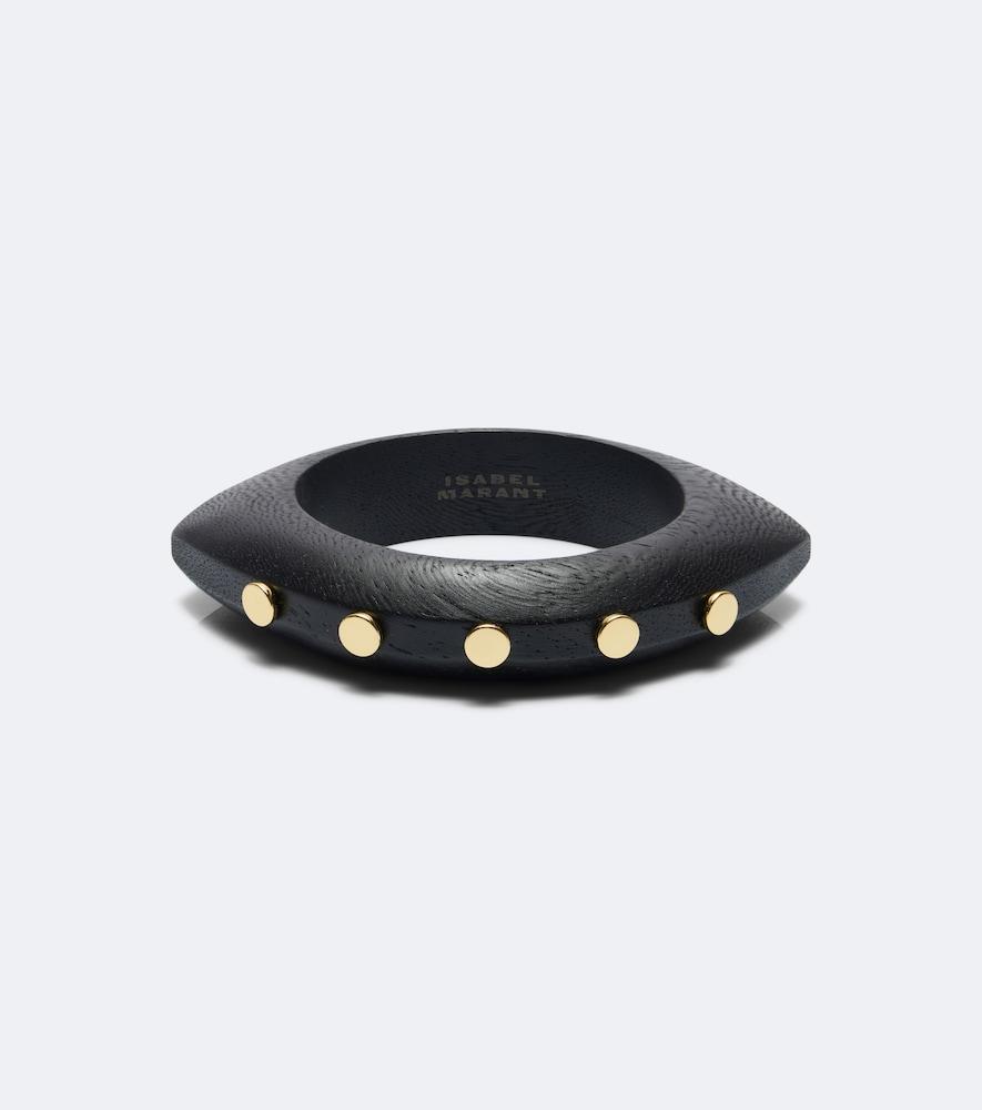 isabel marant layla studded wood bangle