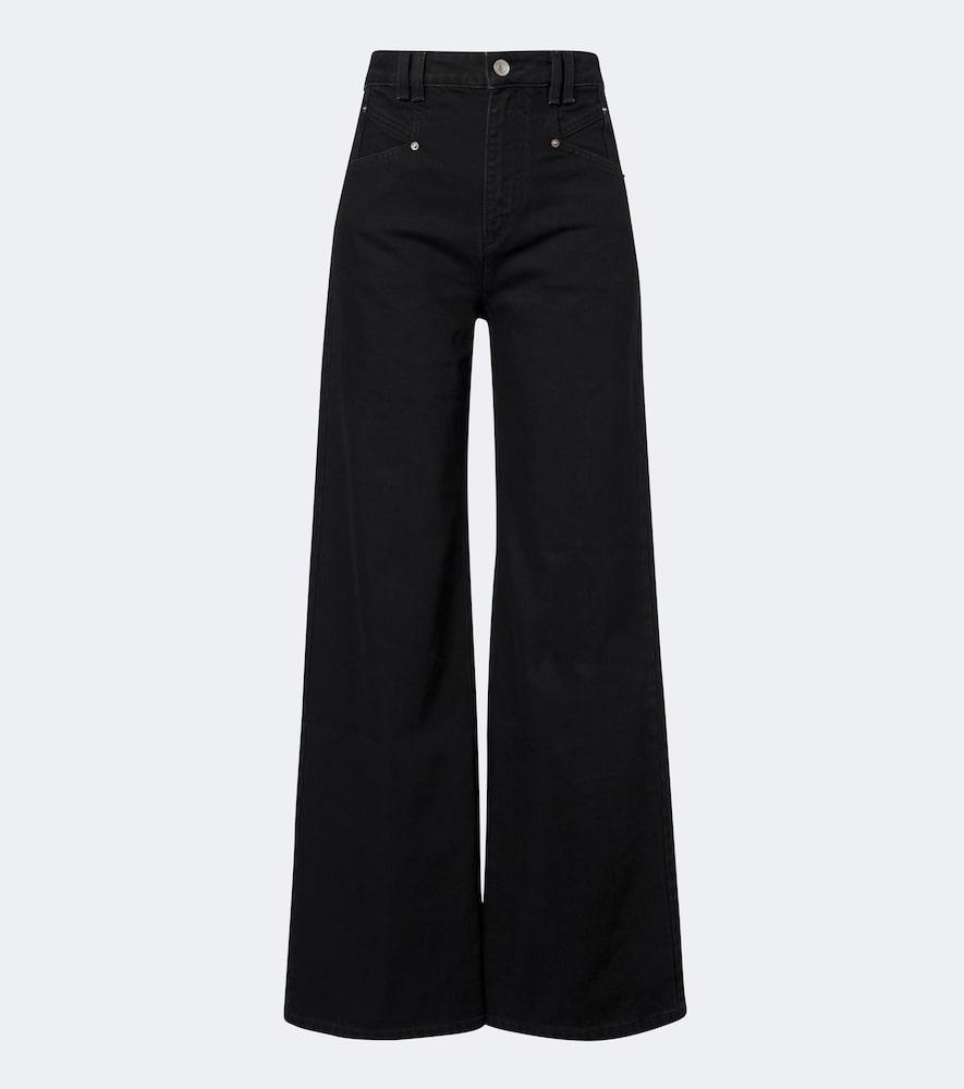 isabel marant lemony wide-leg jeans