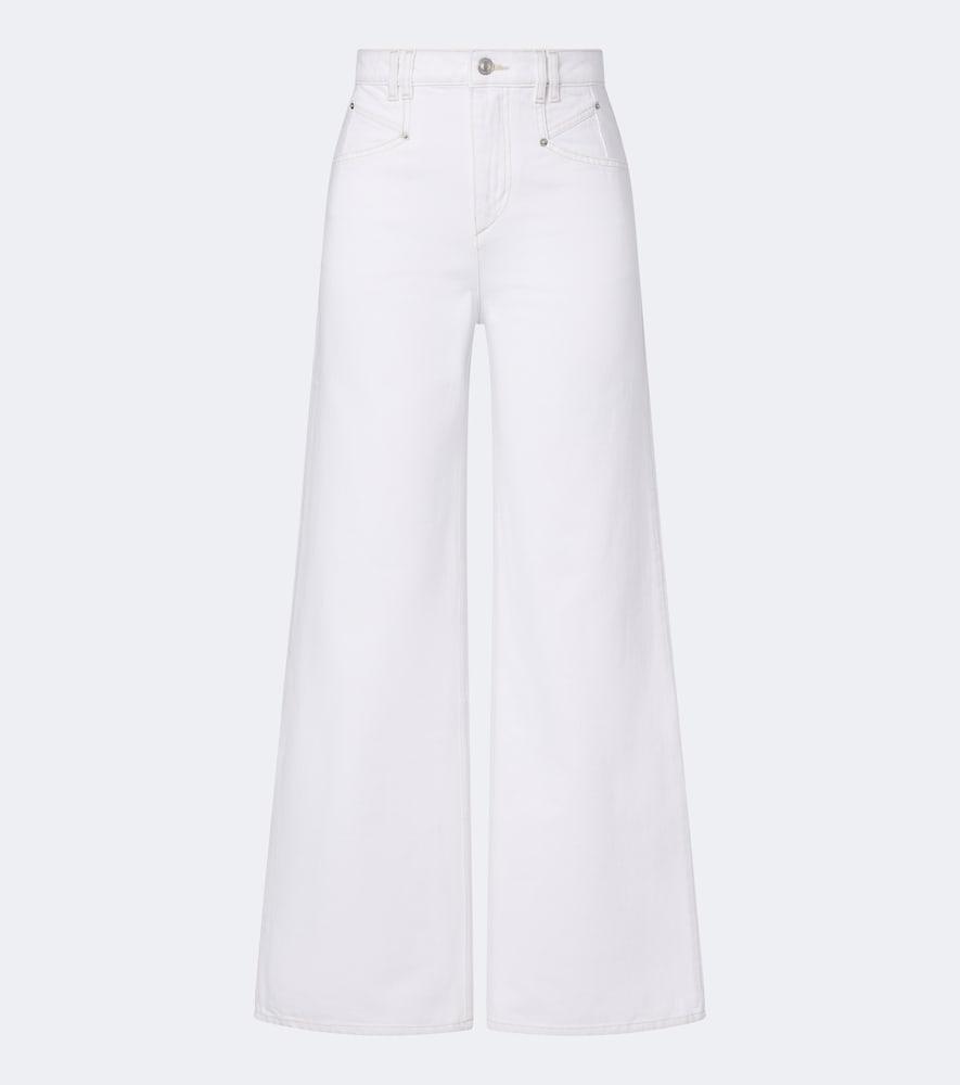 isabel marant lemony wide-leg jeans