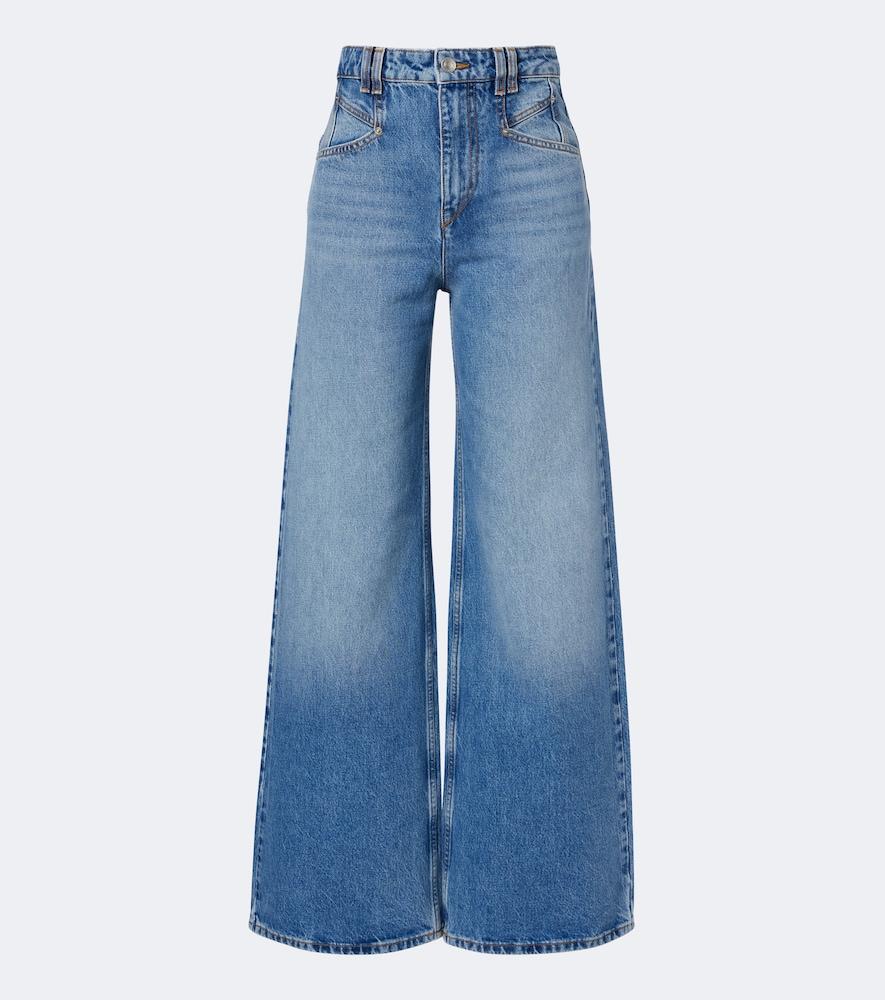 isabel marant lemony wide-leg jeans