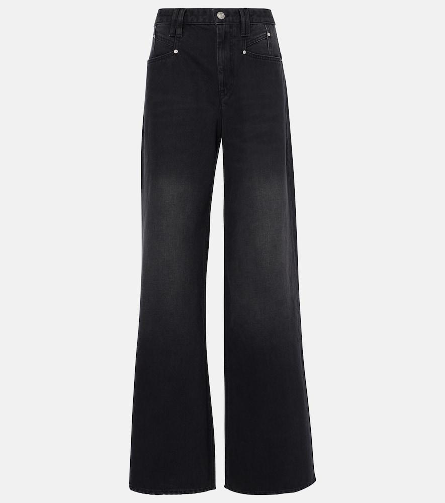 isabel marant lemony wide-leg jeans