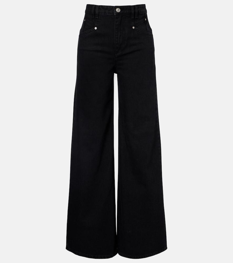 isabel marant lemony wide-leg jeans