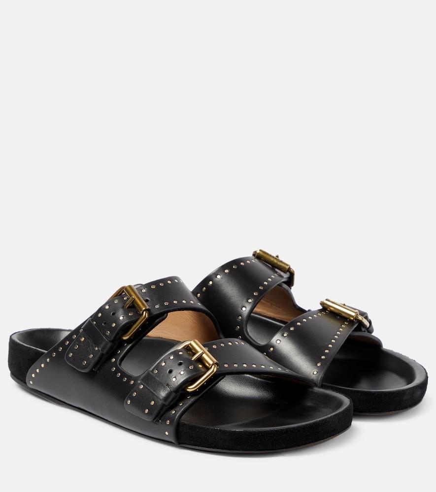 isabel marant lennyo leather slides