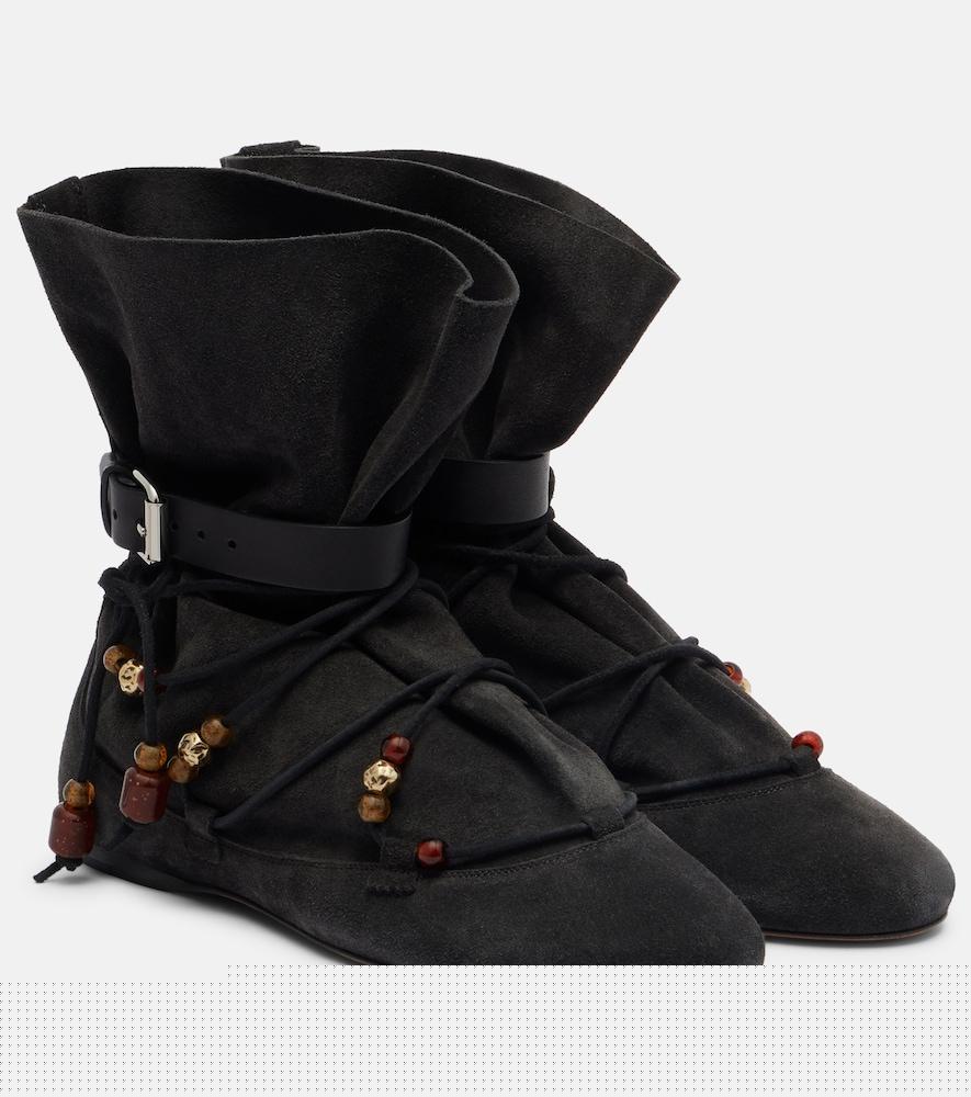 isabel marant letiz suede ankle boots