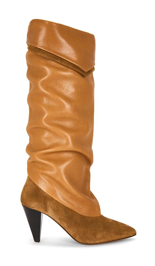 isabel marant lezra boots in brown. - size 38 (also in 40)