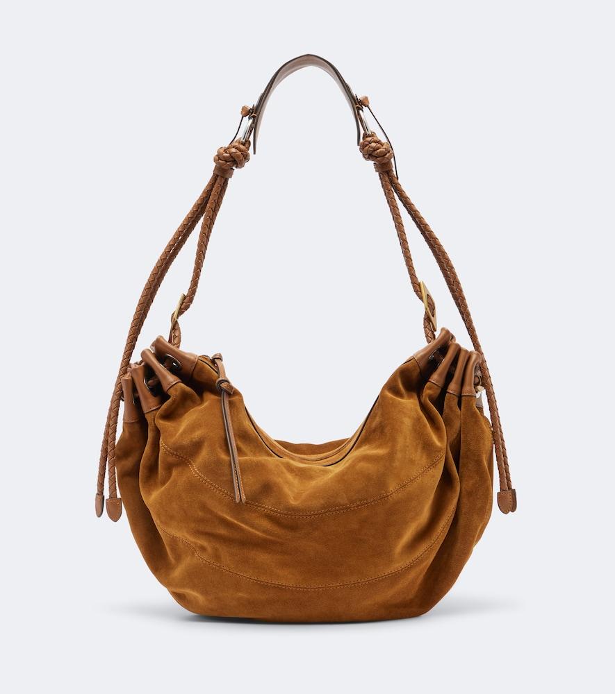isabel marant maia large suede shoulder bag