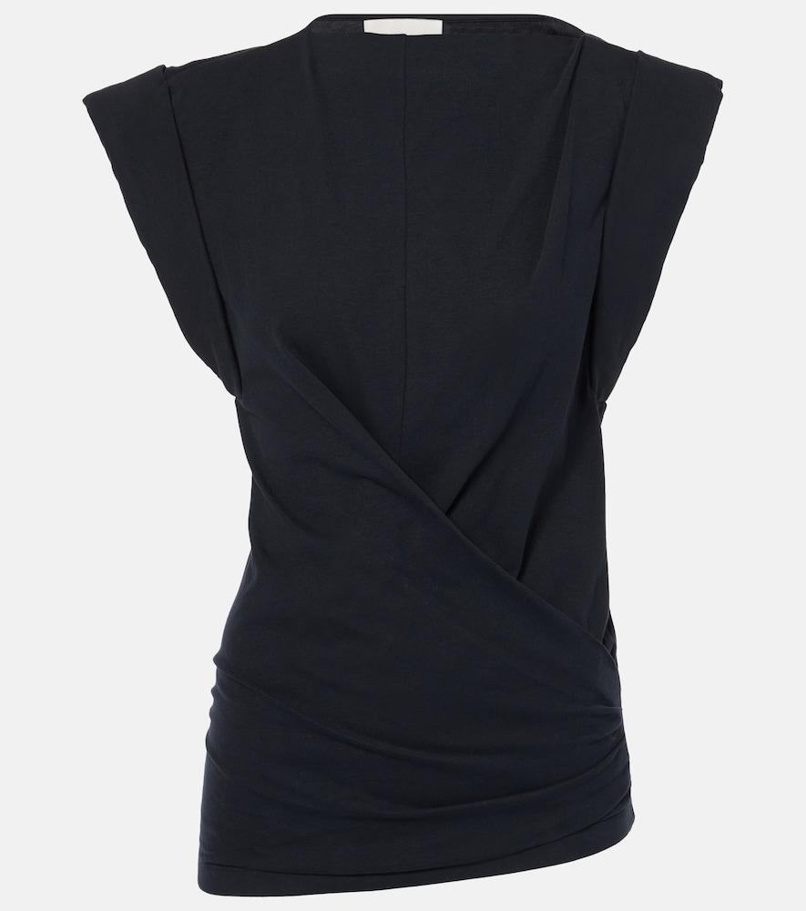 isabel marant maisan cotton jersey t-shirt