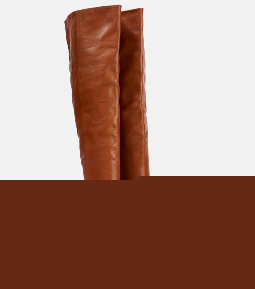 isabel marant malyx leather over-the-knee boots