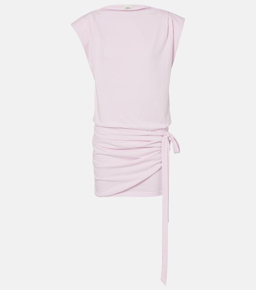 isabel marant marielle cotton jersey minidress