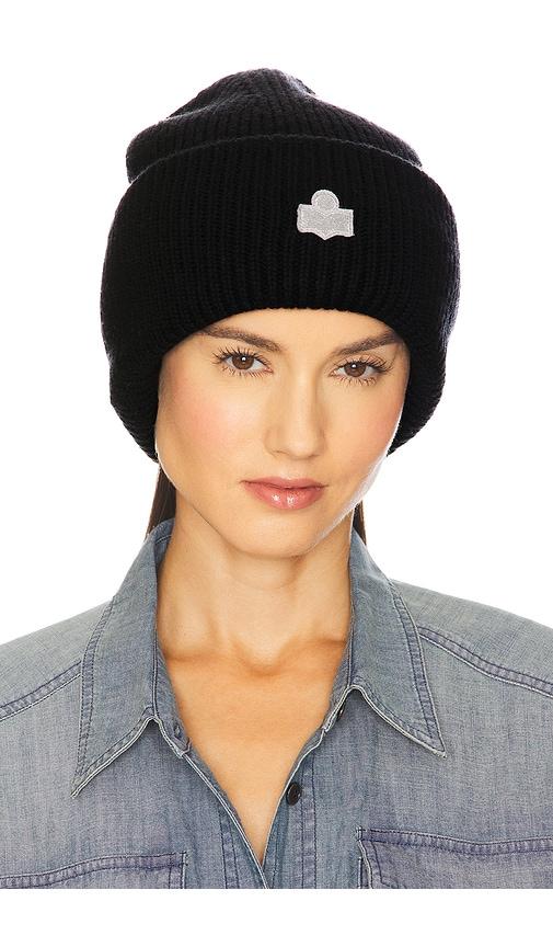 isabel marant mayers beanie in black.