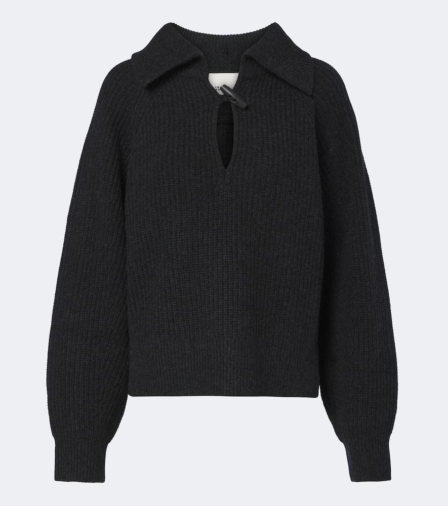isabel marant miranda wool and cashmere polo sweater