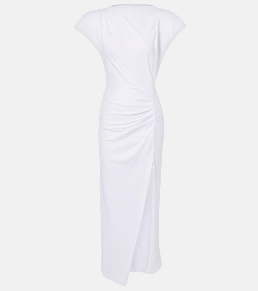 isabel marant nadela gathered cotton jersey maxi dress