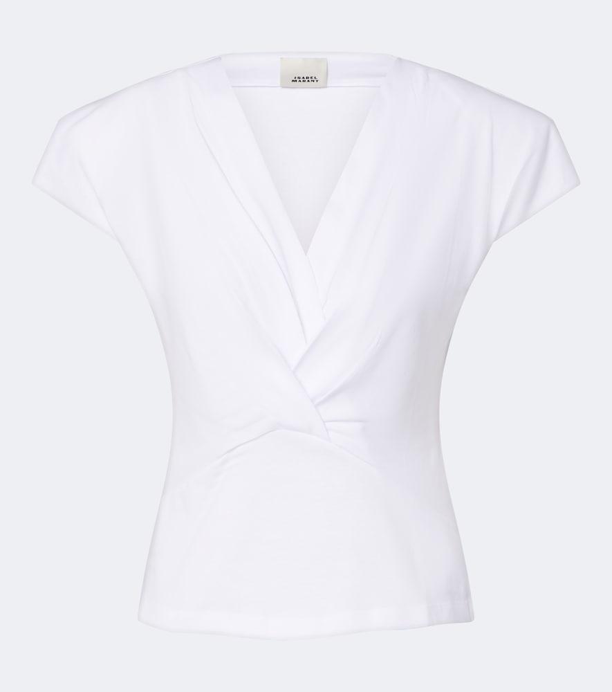 isabel marant nadrine cotton jersey top