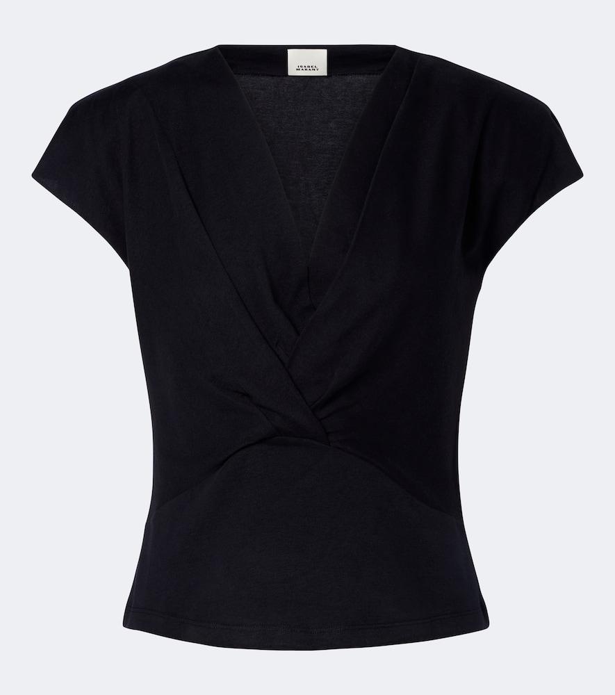 isabel marant nadrine cotton jersey top