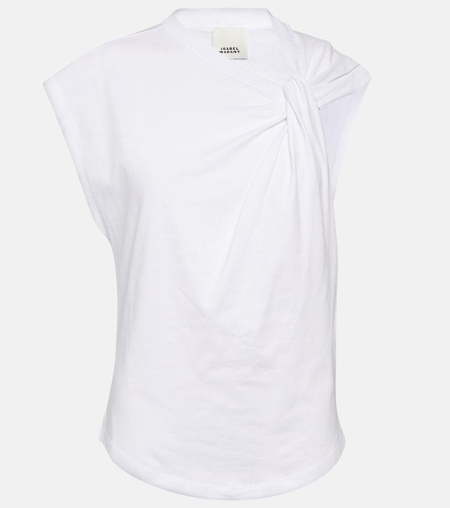 isabel marant nayda cotton jersey t-shirt